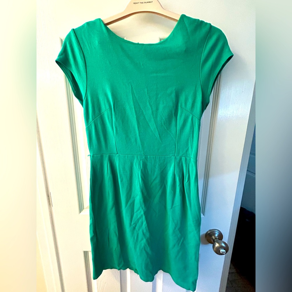 Kristen Davis Green Mini Dress
